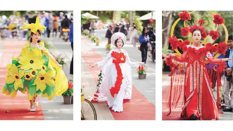 CHÀO MỪNG FESTIVAL HOA ÐÀ LẠT LẦN THỨ X - NĂM 2024: Ấn tượng thời trang hoa