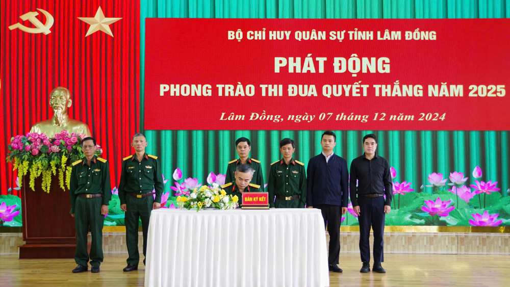 Bộ CHQS tỉnh phát động Phong trào thi đua quyết thắng năm 2025