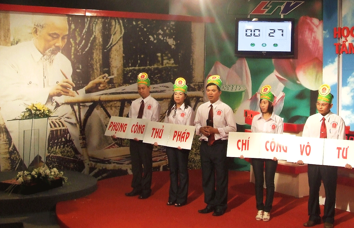 Tổ chức game show truyền hình tìm hiểu về tấm gương đạo đức Hồ Chí Minh