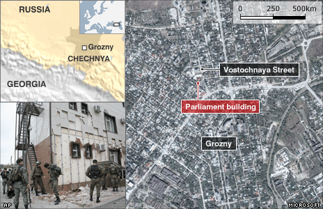 Quốc hội Chechnya bị tấn công khủng bố, ít nhất 6 người chết