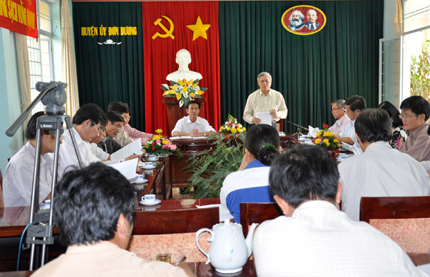 Kiểm tra 4 năm thực hiện Cuộc vận động “Học tập và làm theo tấm gương đạo đức Hồ Chí Minh” tại Đơn Dương