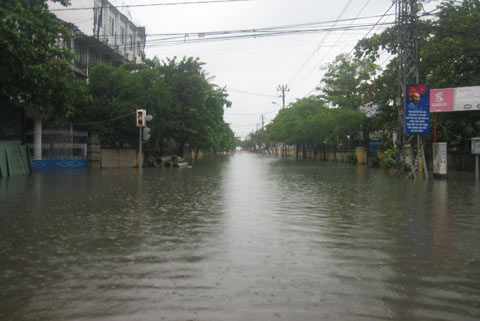 Bình Định: Đường phố TP.Quy Nhơn thành sông