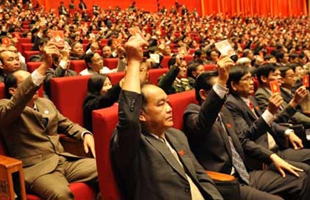 Đại hội họp phiên trù bị sáng 11/1. Ảnh: Minh Trường Vietnamnet