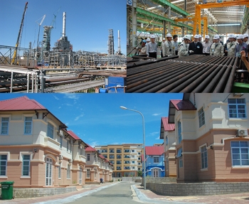 Nhà máy lọc dầu Dung Quất, Nhà máy Công nghiệp nặng Doosan, Đô thị Vạn Tường là những dự án tiêu biểu giúp KKT Dung Quất trở thành trung tâm công nghiệp lớn - Ảnh Chinhphu.vn