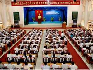 An Giang tổ chức hội nghị triển khai công tác bầu cử đại biểu Quốc hội khoá XII và đại biểu HĐND các cấp. (Nguồn: angiang.gov.vn)