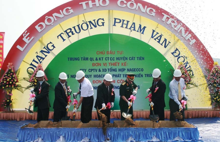 Cát Tiên: Khởi công xây dựng quảng trường Phạm Văn Đồng