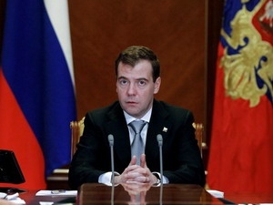 Tổng thống Nga Dmitry Medvedev. (Nguồn: Getty images)