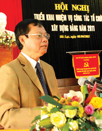 Đ/c Huỳnh Phong Tranh – UVTƯ Đảng, Bí thư Tỉnh ủy phát biểu chỉ đạo tại hội nghị