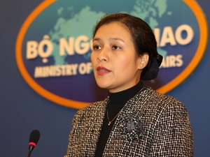 Bà Nguyễn Phương Nga, người phát ngôn Bộ Ngoại giao Việt Nam. (Ảnh: Trần Việt/TTXVN)