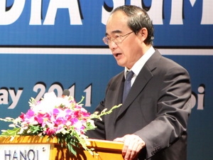   Phó Thủ tướng Nguyễn Thiện Nhân phát biểu tại hội nghị. (Ảnh: Minh Tú/TTXVN)