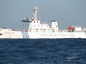 Tàu hải giám Trung Quốc mang số hiệu 84 vi phạm vùng biển của Việt Nam. (Nguồn: TTXVN)