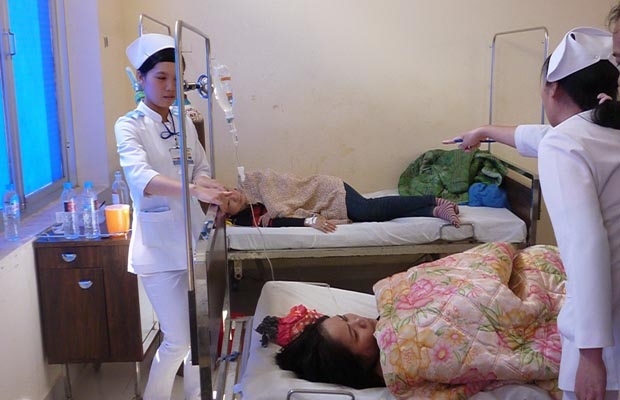 Bệnh nhân nằm điều trị tại bệnh viện Đa khoa Lâm Đồng