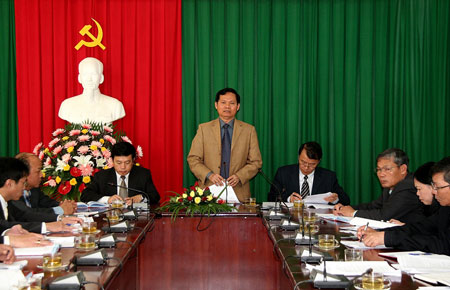 Bí thư Tỉnh ủy làm việc với thành phố Đà Lạt.
