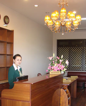  Phòng thực hành nghiệp vụ lễ tân tại Trung tâm Đào tạo nghề khách sạn - nhà hàng (Đại học Yersin)