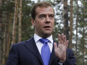 Tổng thống Nga Dmitry Medvedev. (Nguồn: Getty Images)