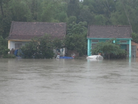 Quảng Nam: Mưa lớn gây ngập úng trên diện rộng