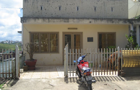 Nhà tình nghĩa trên nền nhà cũ của má Năm Miên ở đường Bạch Đằng, phường 7, Tp. Đà Lạt