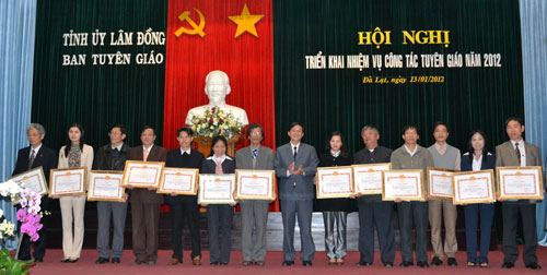 Ban Tuyên giáo Tỉnh ủy tổng kết công tác năm 2011