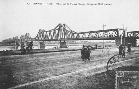 Cầu Long Biên trước 1945 là cầu dài nhất cõi Đông Dương. Ảnh tư liệu