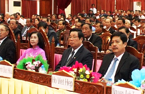 Bí thư Tỉnh ủy dự miting tại Champasak - Lào