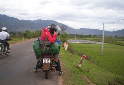 Du khách trên hành trình cùng Dalat Easyrider