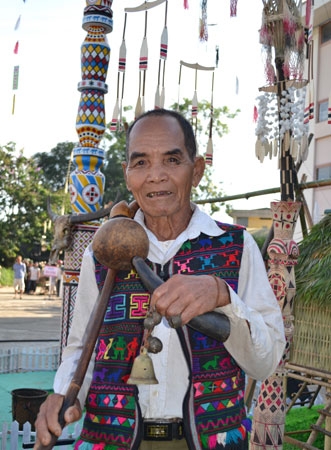 Già làng Nam Tây Nguyên. Ảnh: Thanh Đạm