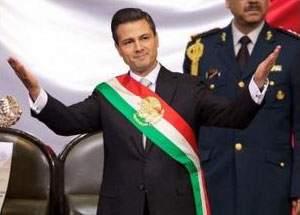 Tổng thống đắc cử Mexico Enrique Peña Nieto đã chính thức nhậm chức. (Nguồn: .blogowogo.com)