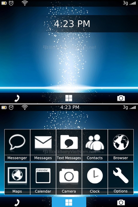 Mang bộ giao diện Blackberry 10 về dế đời cũ