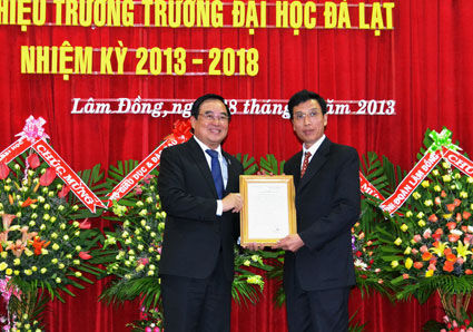 Trường Đại học Đà Lạt: Bổ nhiệm hiệu trưởng mới