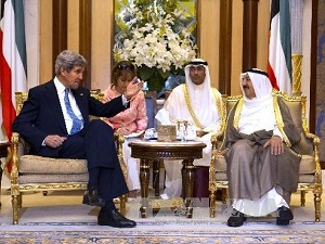  Ngoại trưởng Mỹ John Kerry hội đàm với quốc vương Kuwait (Nguồn: AFP/TTXVN)