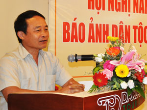 Đồng chí Lê Duy Truyền – Phó Tổng Giám đốc TTXVN phát biểu bế mạc hội nghị