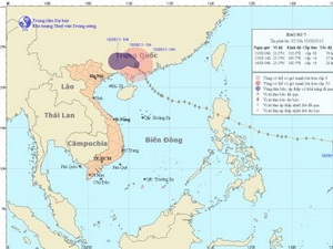 Bão số 7 đi sâu vào đất liền, suy yếu thành áp thấp