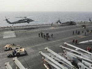  Mỹ triển khai tàu sân bay USS Nimitz ở biển Đỏ để chuẩn bị tấn công Syria (Nguồn: AFP/TTXVN)