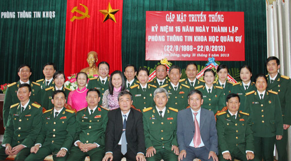 Phòng Thông tin khoa học quân sự - Học viện Lục quân gặp mặt truyền thống kỷ niệm 15 năm thành lập (1998 - 2013)