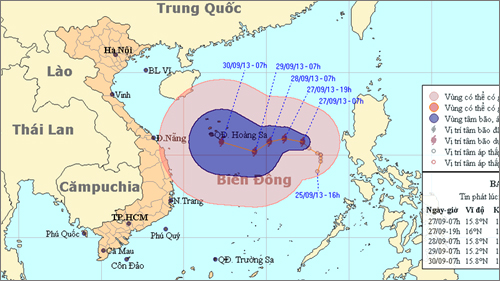 Áp thấp nhiệt đới mạnh lên thành bão