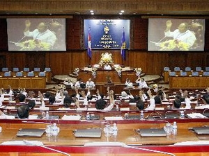 Toàn cảnh phiên khai mạc Quốc hội Campuchia ở Phnom Penh ngày 23/9. (Nguồn: AFP/TTXVN)