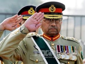  Tổng thống Musharraf trong một buổi lễ ở Rawalpindi khi còn đương nhiệm năm 2007. (Ảnh: AFP/TTXVN)