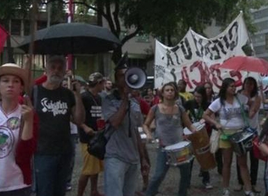 Những người biểu tình ở Rio de Janeiro. (Nguồn: BBC)