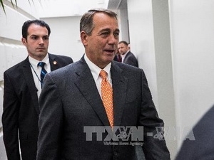  Chủ tịch Hạ viện Mỹ John Boehner thuộc Đảng Cộng hòa mất uy tín sau vụ trần nợ công (Nguồn: AFP/TTXVN)