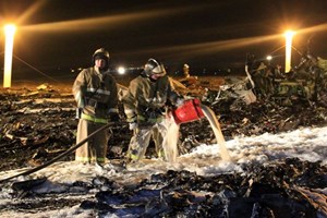 Trong số những người thiệt mạng trong tai nạn máy bay ở Kazan có con trai Tổng thống CH Tatarstan. (Ảnh: AFP/TTXVN)