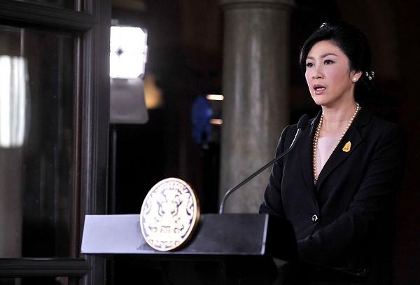 Thủ tướng Yingluck Sinawatra tuyên bố sẽ không lùi bước (Nguồn: AFP/TTXVN)