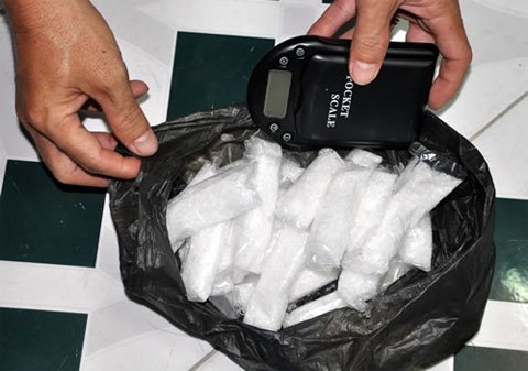 Thu giữ ma túy đá ở Đà Nẵng. Ảnh: Internet