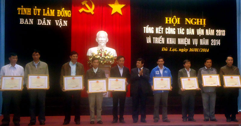 Tổng kết công tác dân vận năm 2013 và triển khai nhiệm vụ năm 2014