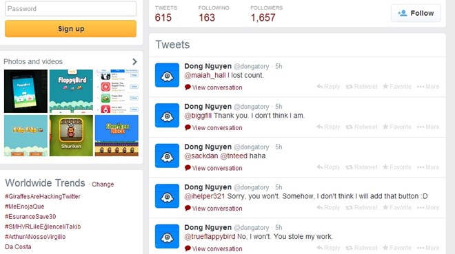 Đông vẫn ẩn mình, chỉ hiện diện trên Twitter (Nguồn: Twitter)