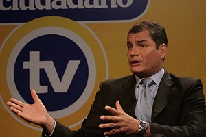 Tổng thống Rafael Correa (Ảnh: Andes)