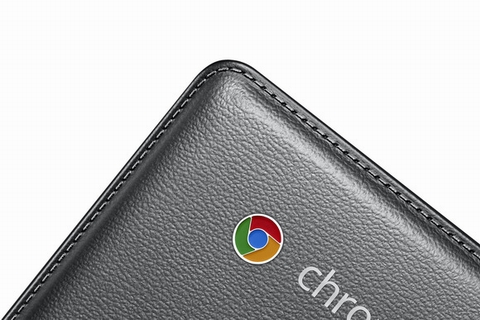 Chromebook 2 có lớp vỏ mặt sau giả da giống như phablet Note 3.