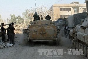 Xe tăng của quân đội Syria (Nguồn: AFP/TTXVN)