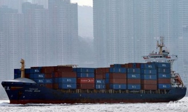 Một tàu chở hàng ở Hong Kong. Ảnh minh họa. (Nguồn: AFP)