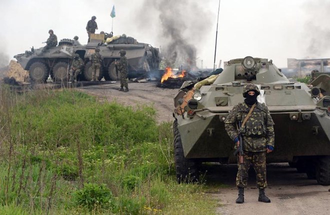 Quân đội Ukraine mở đợt tấn công dữ dội vào Slavyansk (Nguồn: AFP)