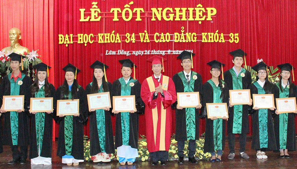 1.184 tân cử nhân Đại học Đà Lạt nhận bằng tốt nghiệp